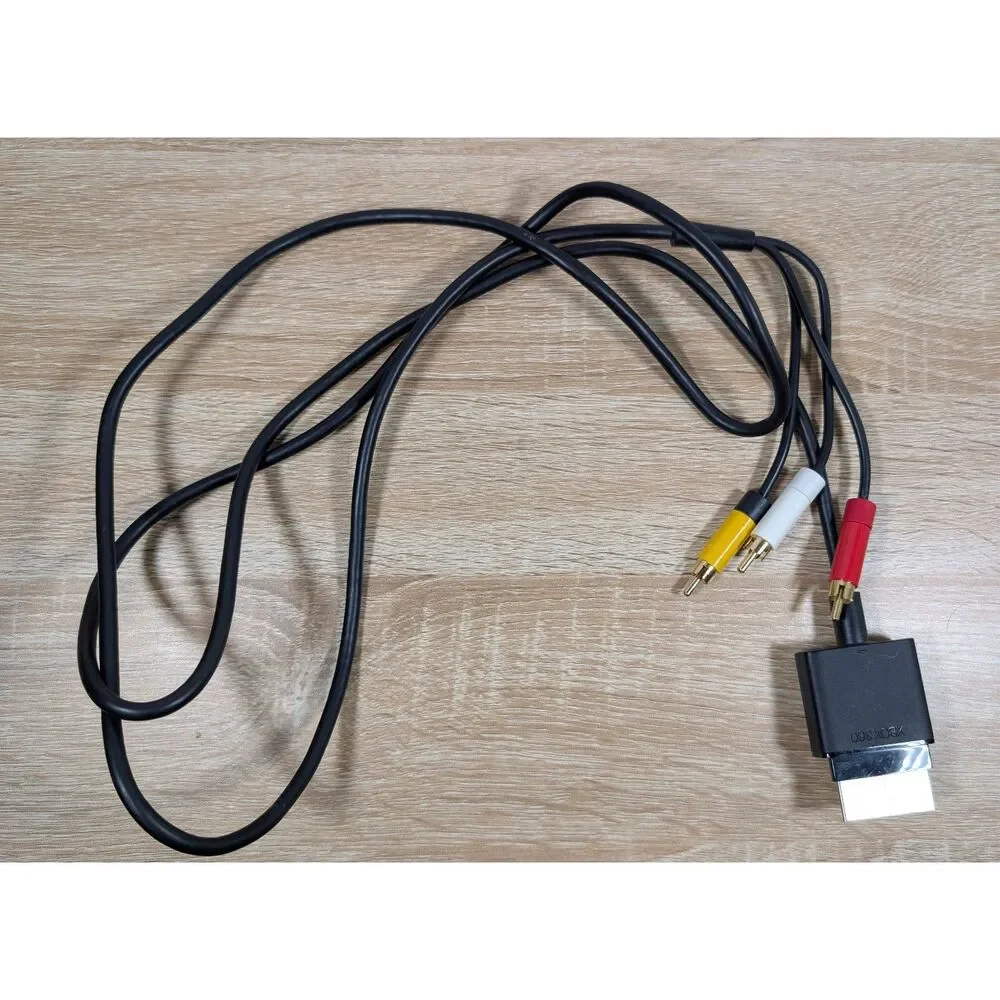 Xbox 360 Composite AV Cable RCA Red White Yellow TV Cord